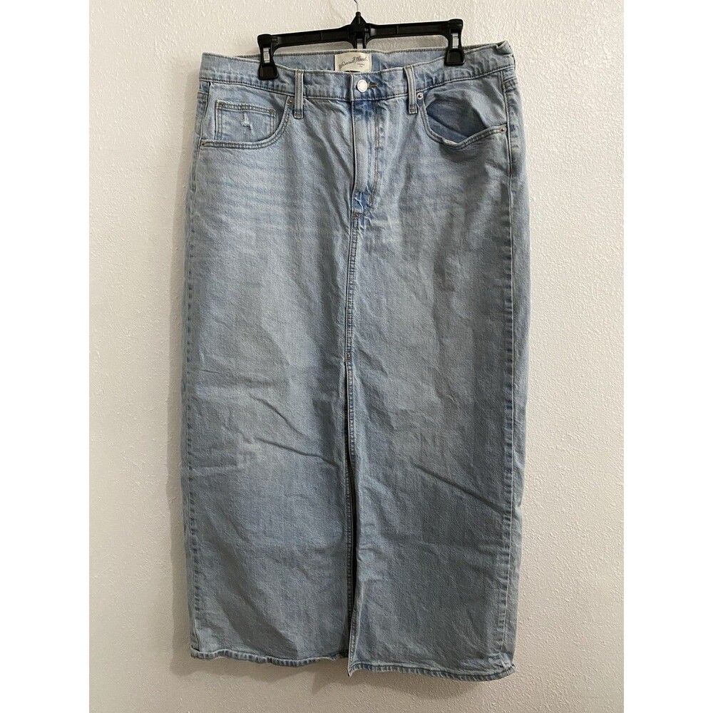 Universal Threads Women’s Long Denim Maxi Skirt 16 Light Blue Jean G46
